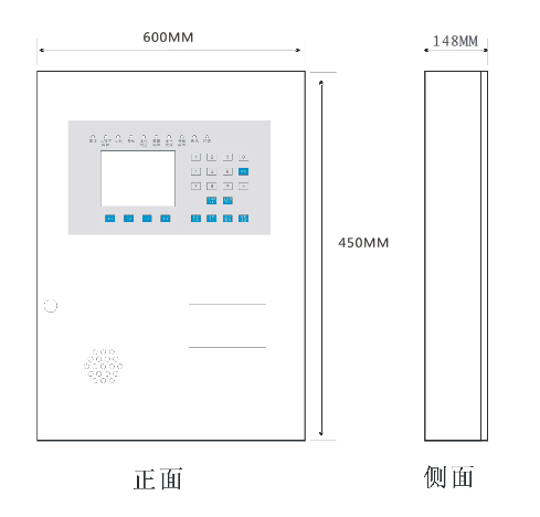 消防设备电源监控主机尺寸图