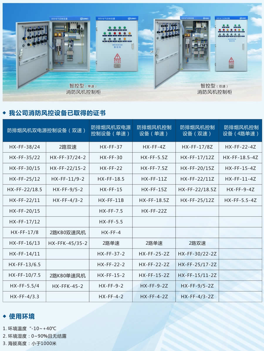 两路消防风机控制箱介绍